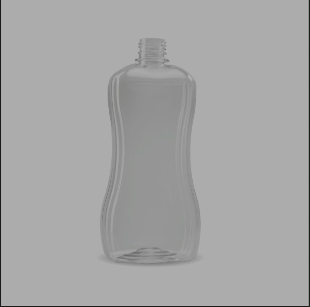 Botella pet 600cc Oval - Tapa PUSH PULL